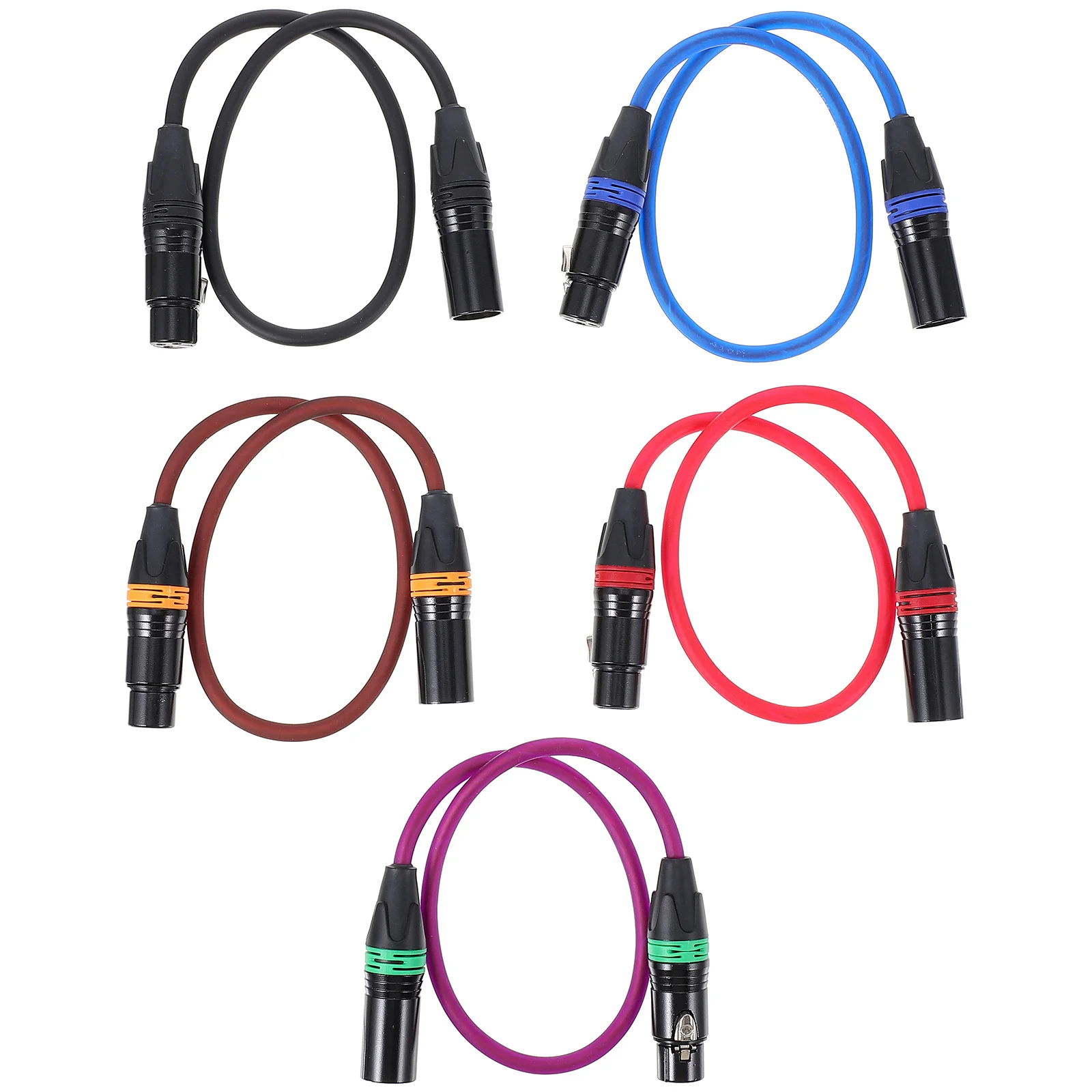 

5pcs Multifunction VCR Camera Audio Cables Sound Console Loudspeaker Audio Cables