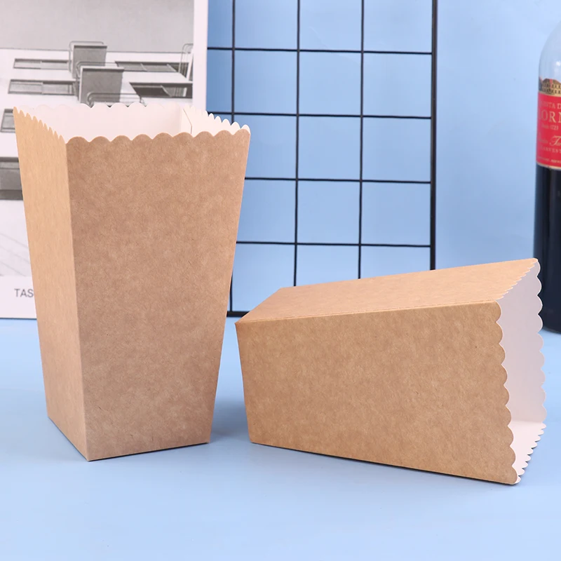 10 шт. коробка из крафт-бумаги для попкорна |