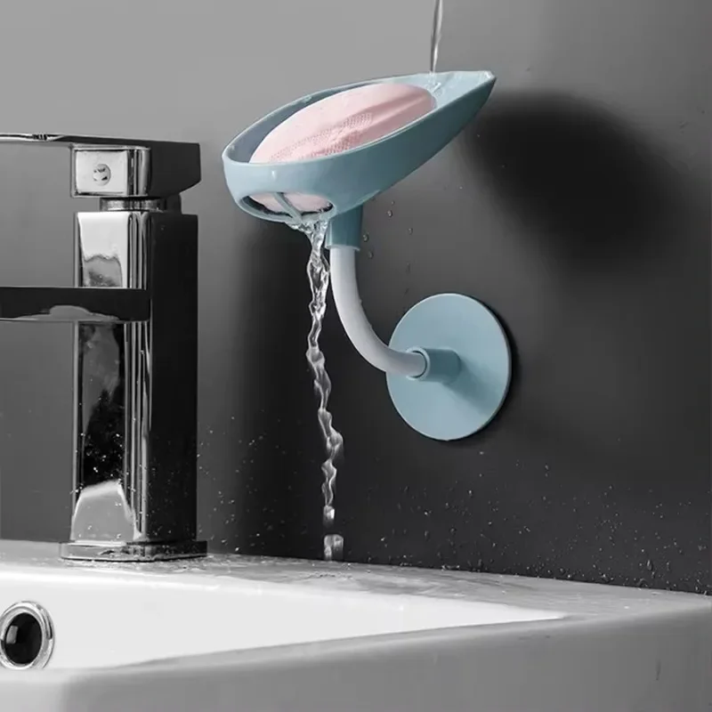 Настенная гибкая сливная мыльница портативная пластиковая присоска стеллаж для