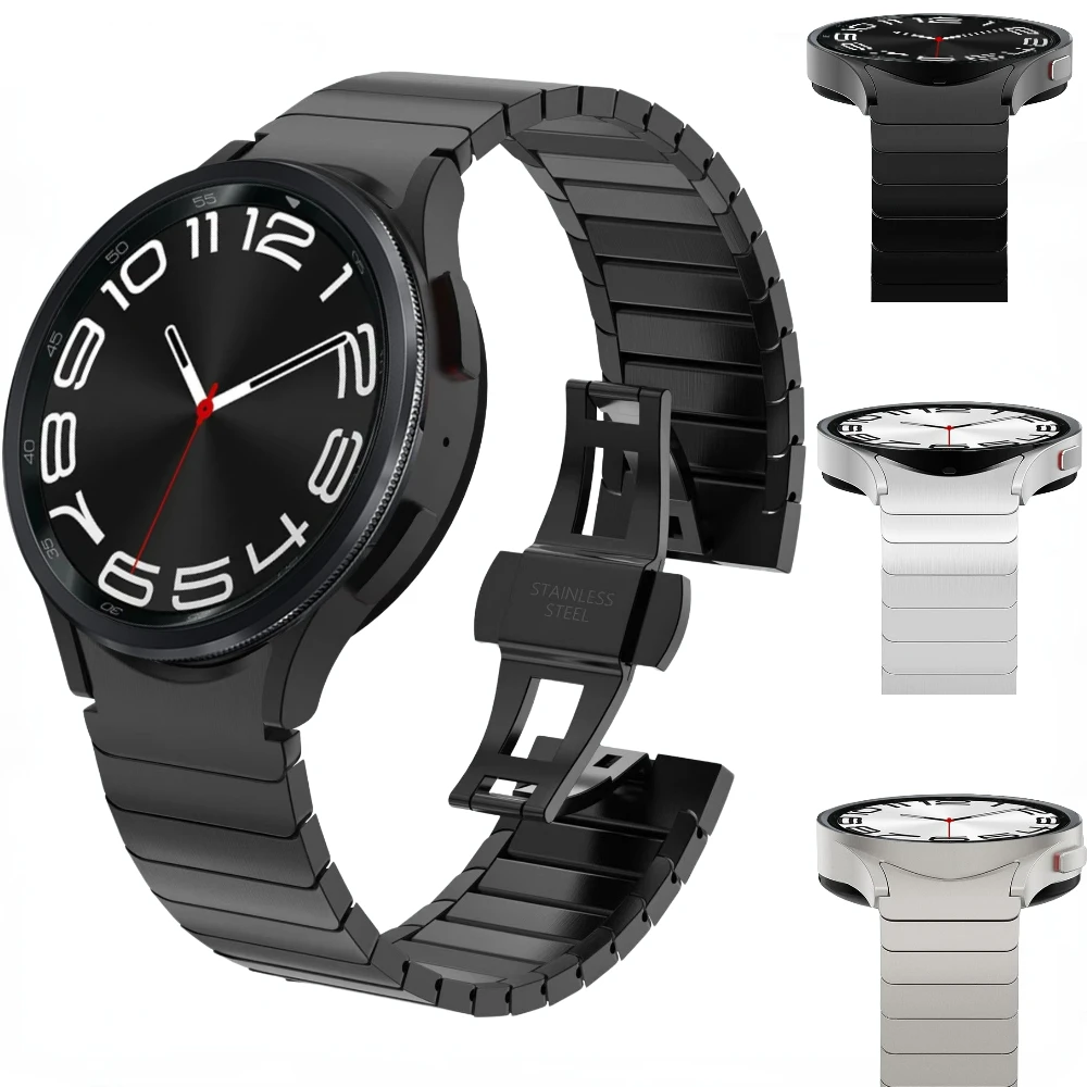 Ремешок металлический для Samsung Galaxy watch 6 5 4 44 мм 40 45