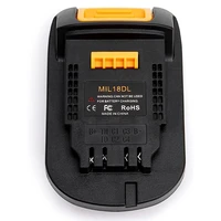 mil18dl battery adapter converter for milwaukee m18 18v li ion battery convert to for dewalt 18v 20v li ion battery power tools