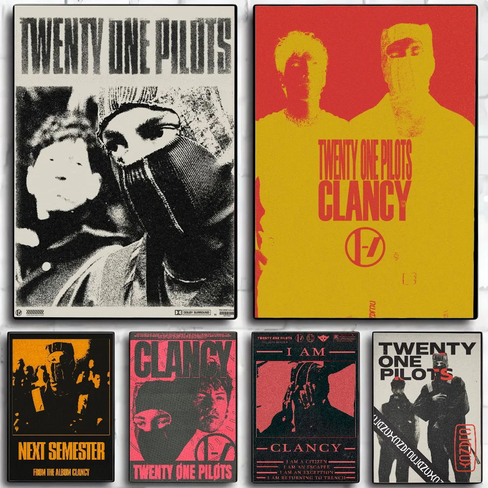 Rock Band T-twenty One P-pilot Clancy Poster Wall Art Home Decor Room Digital Painting Living Restaurant Kitchen