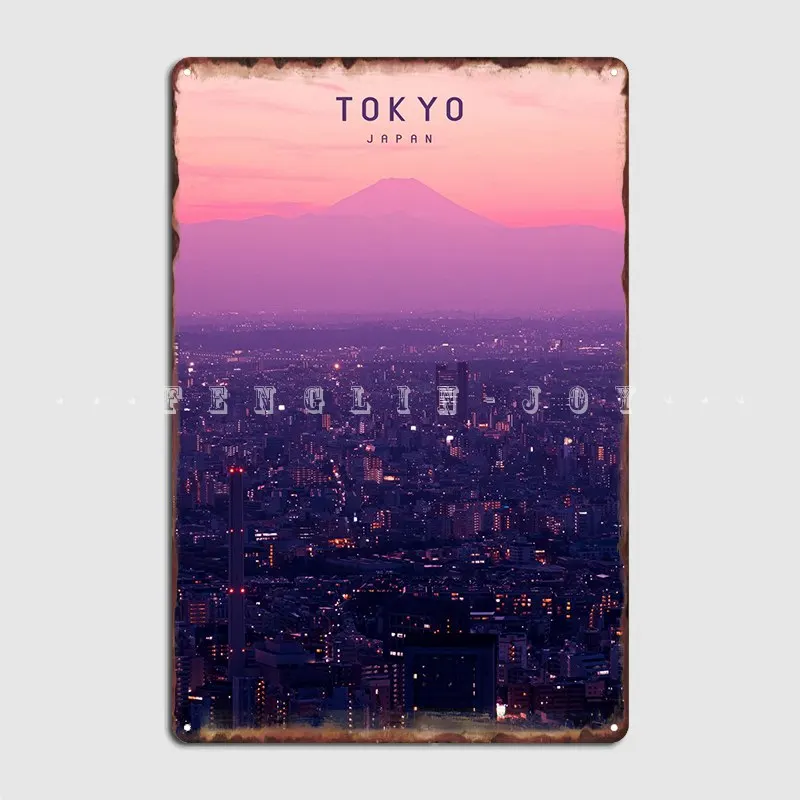 

Tokyo Poster Metal Plaque Club Club Bar Printing Plaques Tin Sign Posters