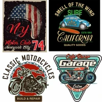 motorcycle badge iron on transfers for clothing thermoadhesive patches on clothes letter clorhing stickers punk patch for jacket