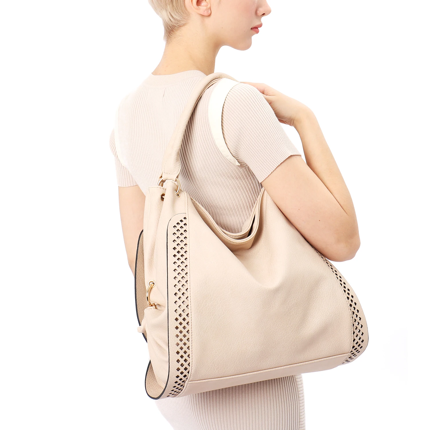 CEZIRA Женские повседневные большие сумки на плечо из искусственной кожи для