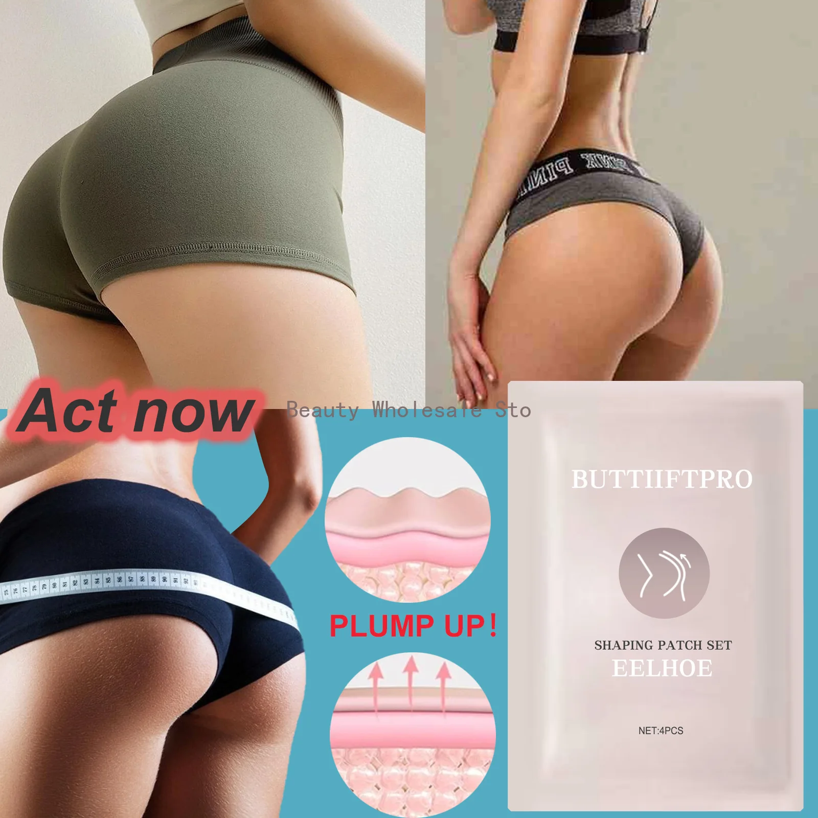 

EELHOE Hip Lifting Patch Beauty Butt Lift Shaping Patches Moisturizing Hip Lifting Pads Stickers for Women Pro Butt-lift Shaping