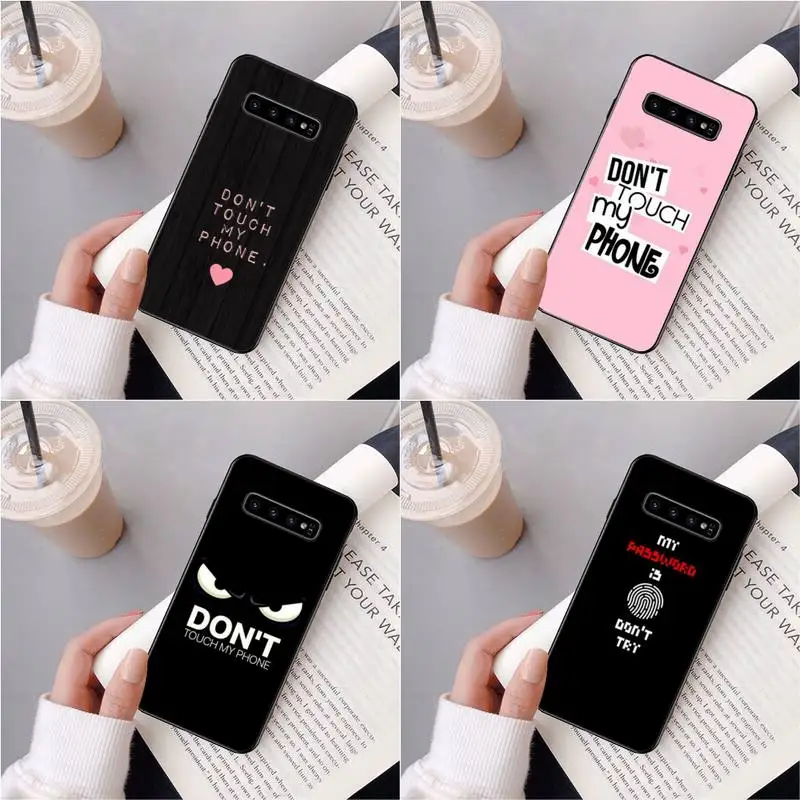 

Don't Touch My Phone Phone Case For Samsung Galaxy S7 Edge Plus S9 S20Plus S20ULTRA S10lite S225G S10 Case