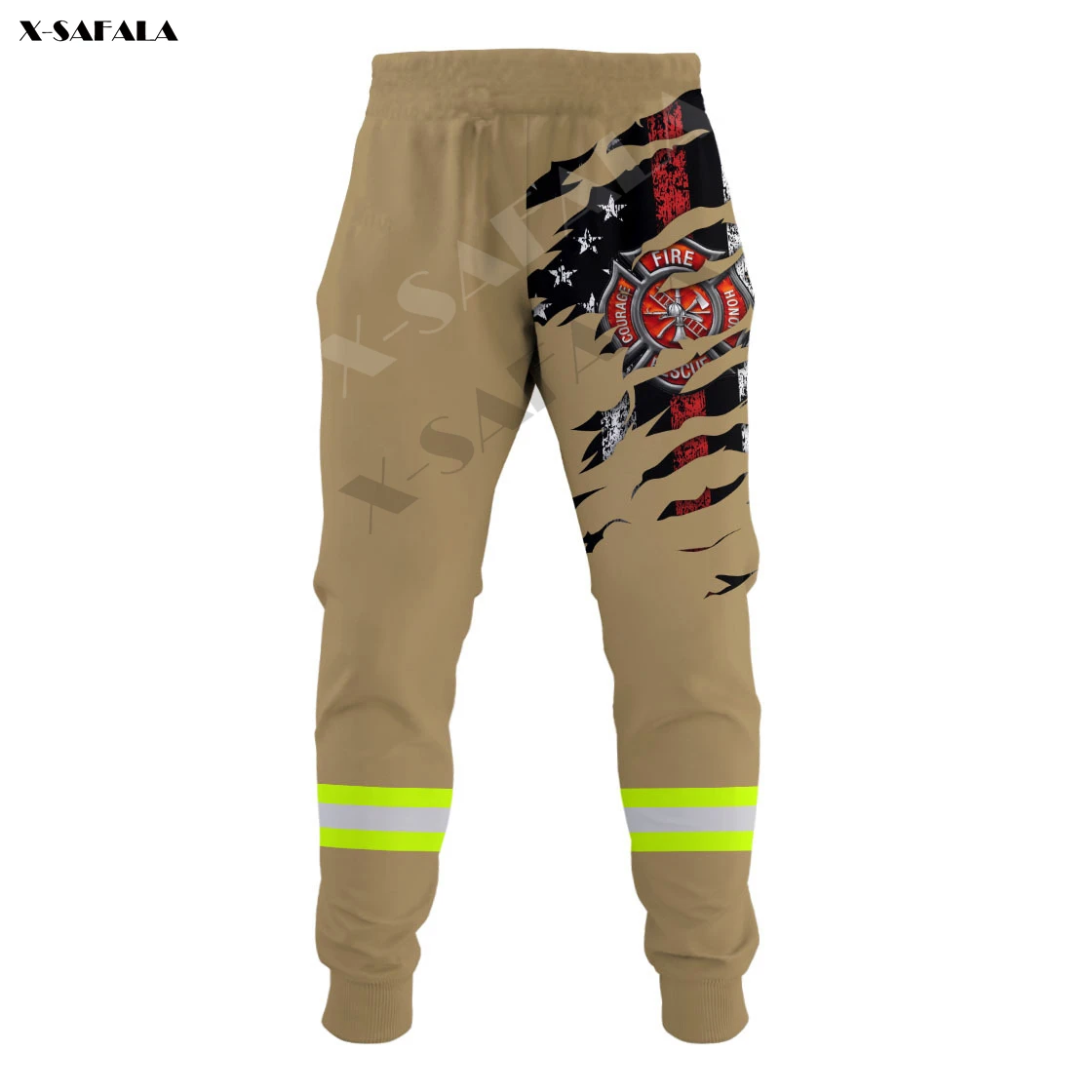 

Firefighter Is A Hero 3D Full Print Men Trousers Waist Breathable Sweatpants Casual Long Pants Joggers