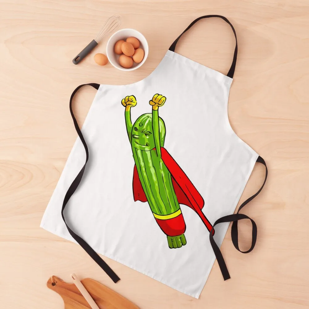 Super Zucchini Foodieton овощные супергерои Courgette летний фартук для сквоша сексуальные