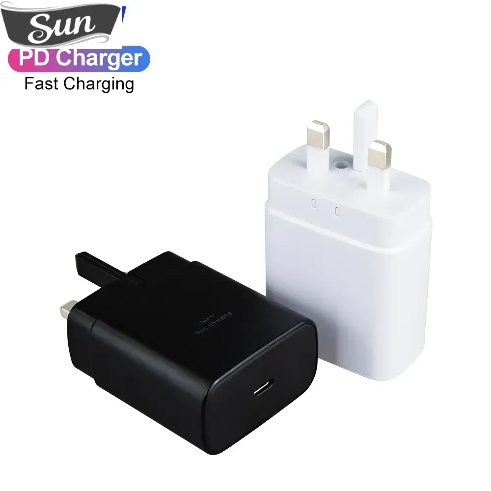 EP-TA845 Оригинальное супербыстрое зарядное устройство Samsung 45 Вт USB-C британский