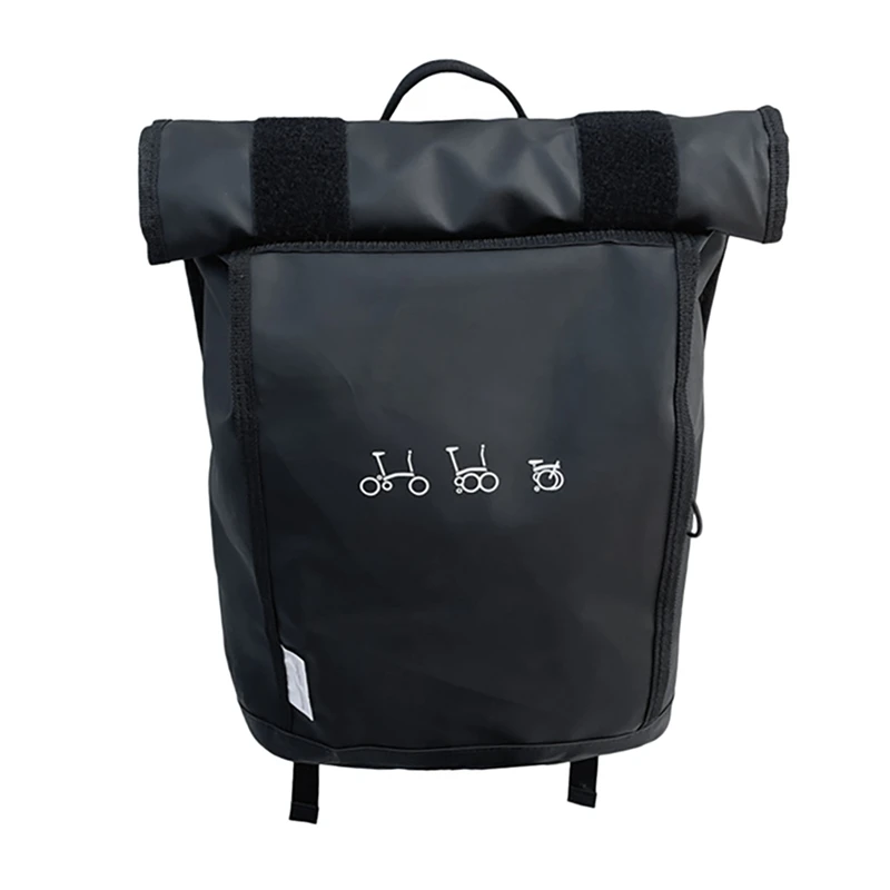 

Велосипедная Передняя сумка, рюкзак на боковой молнии с подставкой, держатель для Бромптона 3, 60, складной велосипедный рюкзак, аксессуары