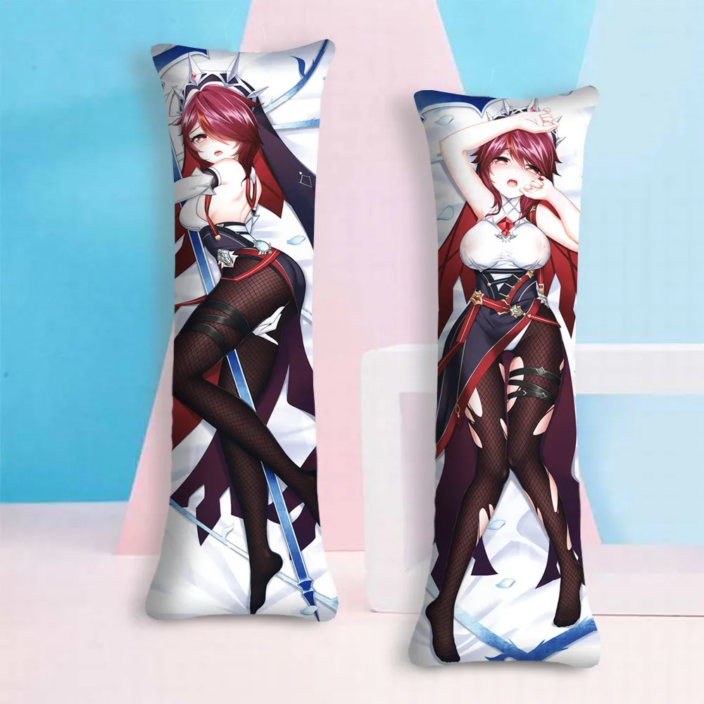 

Rosaria обнимающая подушка для тела, чехол Genshin Impact Dakimakura, мультяшный чехол, чехол с изображением персонажа игры на периферии