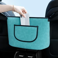 car handbag holder seat storage bag flip back pocket central control large capacity hanging bag interior accessories