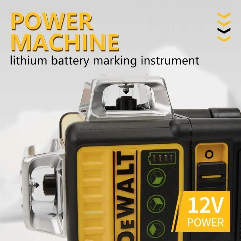 Dewalt DW089LG 3 стороны * 360 градусов вертикальные линии лазерный измеритель уровня открытый 12 В литиевая батарея горизонтальный уровень зеленого света (art.: 3920ccb23daa4) - 3920ccb23daa4