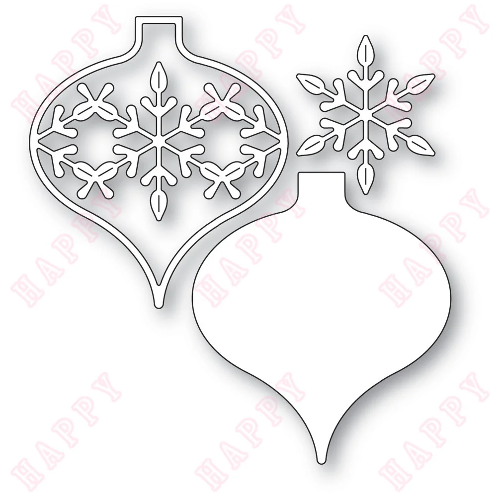 

Metal Cutting Frilling Snowflake Ornament Dies Christmas DIY Scrapbooking Envelope Decorative Embossing Handcraft Craft Template