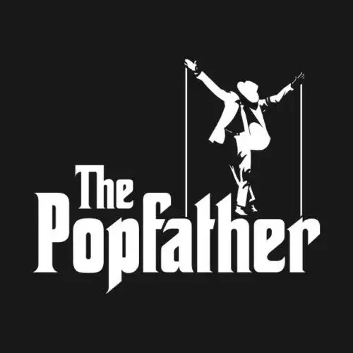 Футболка Popfather Michael Jackson The Godfather 100% хлопок с круглым вырезом летняя повседневная