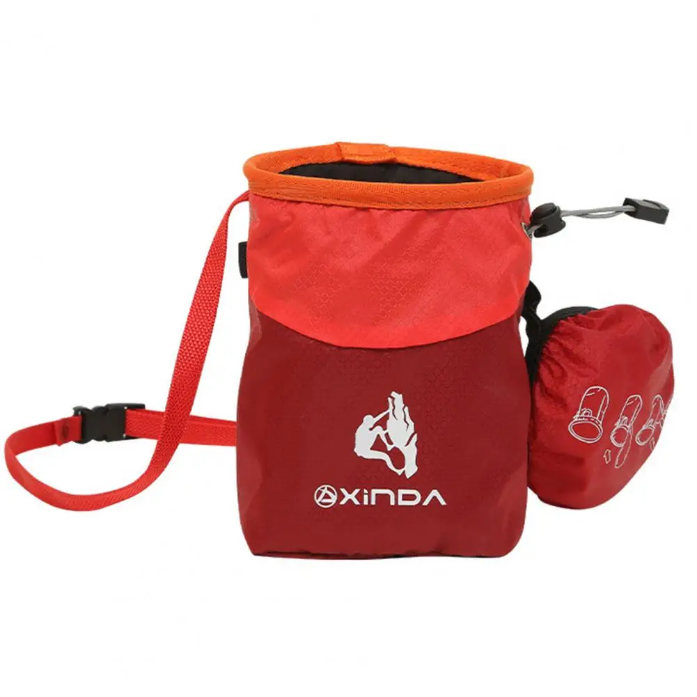 

xinda Rock Climbing Powder Bag Adjustable Waist Belt Drawstring Adults Kids Rock Climbing Chalk Bag Boulder Waist Belt