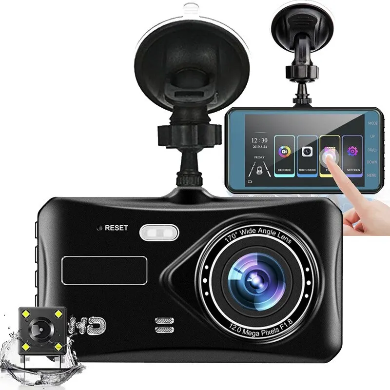1080p Hd Night Vision Dual Lens Car Front And Rear Dual Recording