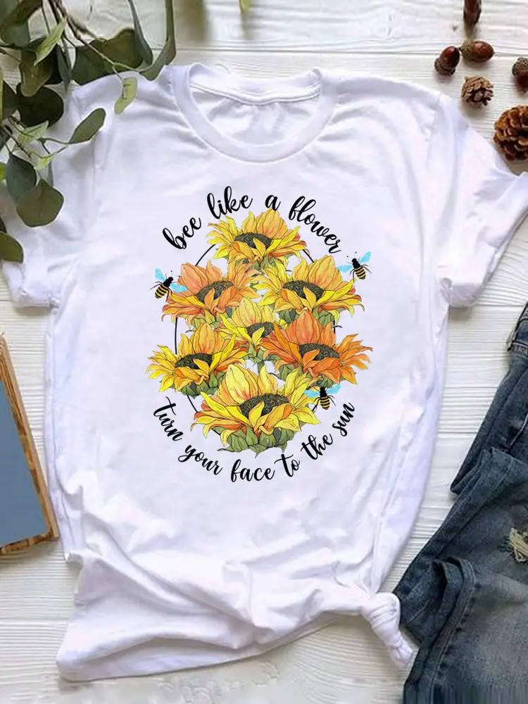 Женская Пляжная футболка с коротким рукавом и графическим принтом в стиле 90-х