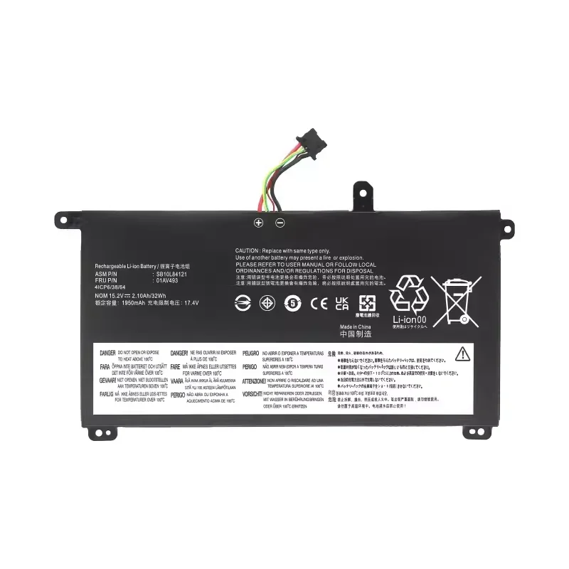 01AV493 аккумулятор для ноутбука Lenovo ThinkPad t570 T580 P51s p52s серии sb10l84121 00ur890 00ur891 00ur892 15 2v 32wh