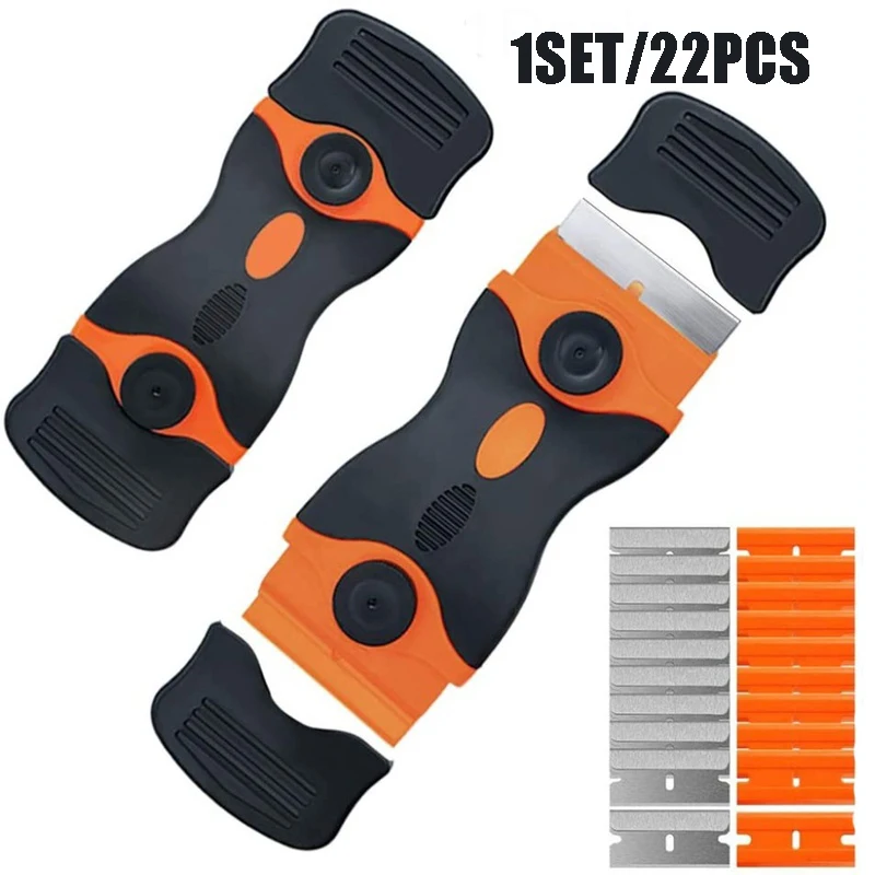 

Portable Double Sided Cleaning Blade Ceramic Glass Floor Cleaning Scraper Glass Glue Removal Knife Vinyl Sticker Removal Tool