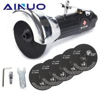 3 mini pneumatic metal cutting polishing grinding machine air angle grinder cutting tool with 5pcs cutting disc 20000rpm