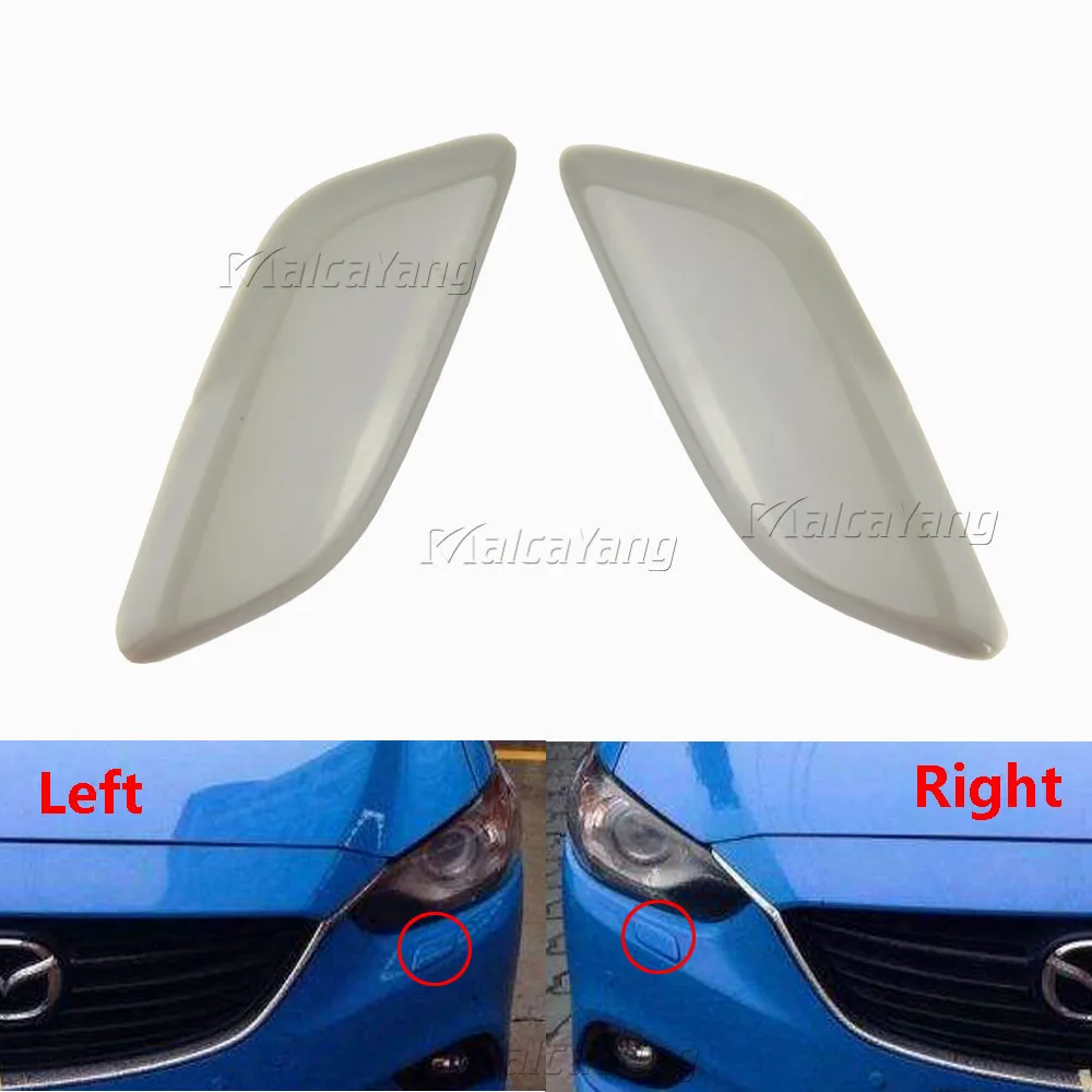 

For Mazda 6 M6 2008-2012 Hight Quality Left/Right Front Headlight Washer Spray Nozzle Cover Decoration Cap GV7D518G1 GV7D518H1