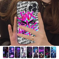 anime arcane jinx phone case for iphone 14 11 12 13 mini pro xs max cover 6 7 8 plus x xr se 2020 funda shell