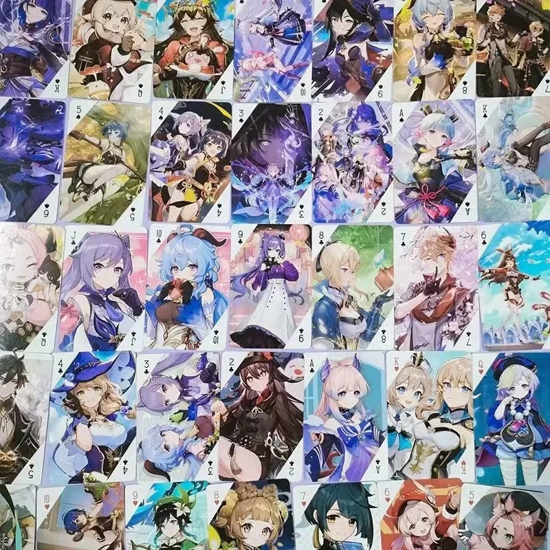 Игры аниме ударные покерные карты игрушки Yoimiya Ayaka Kazuha Косплей настольные игры