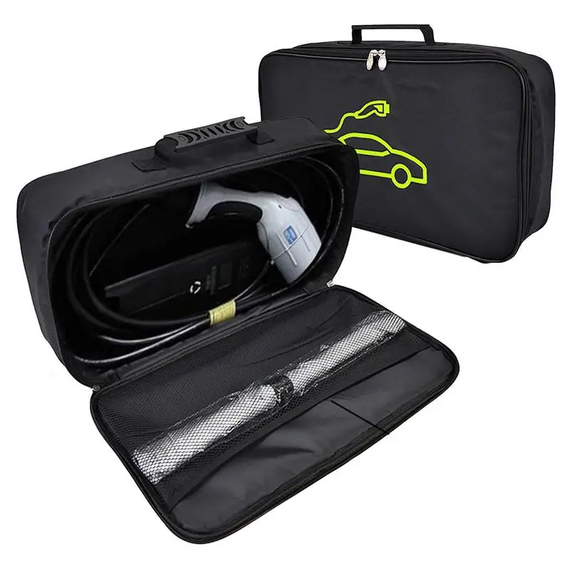 

Сумка для хранения автомобильного зарядного кабеля, водонепроницаемая сумка для Джамперов и кабелей, сумка для хранения инструментов, органайзер для кабелей и шлангов для электромобилей