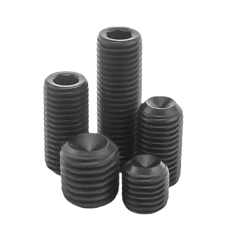 5-50шт 1.6 М2 М2.5 М3 М4 М5 М6 М8 М10 12.9 Степень сплавной стали с конкавным концом Гнездовые наборные винты с шестигранником для проволоки сверху.