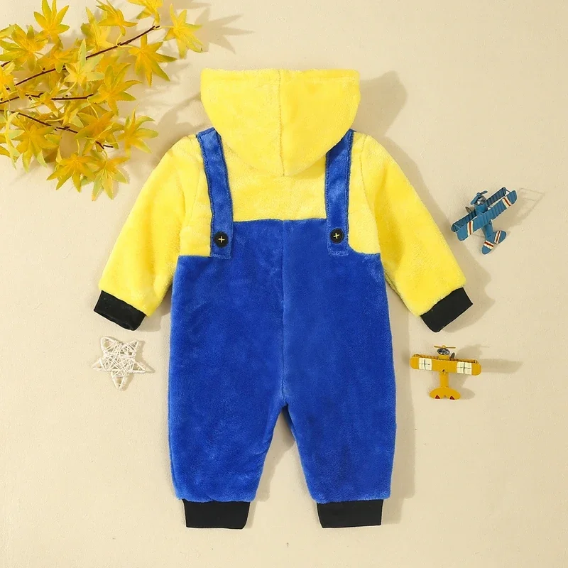 VISgogo детский флисовый комбинезон для мальчиков двухсекционный на молнии с