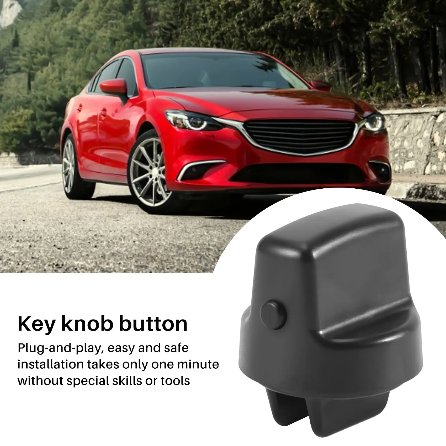 

Ignition Start Switch Knob Cap & Insert for Mitsubishi Keyless Lancer Outlander 4408A167 4408A031