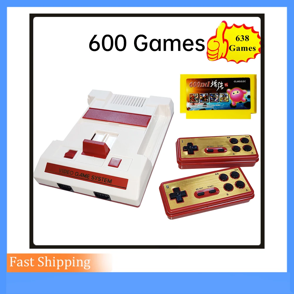 C-37 HD Retro Video Game Console 8-Bit Games Wireless Controller Parent-Child Entertainment Interaction Children's gift