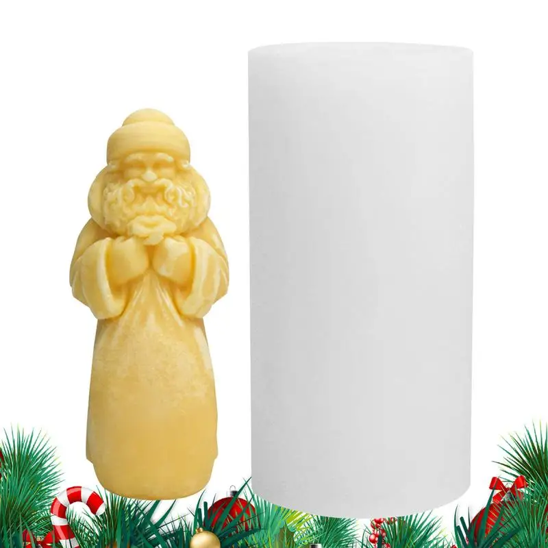 

Santa Claus scented candle silicone mold Christmas Resin Molds Epoxy DIY Craft Aromatherapy Candles Handmade Candle Making Molds