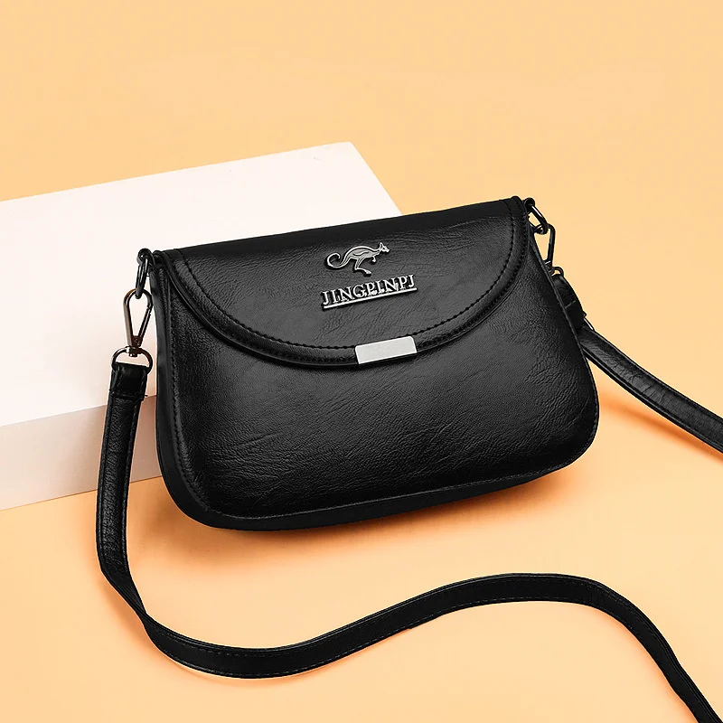 

Bag women's bag new 2022 Fashion Shoulder Bag Korean Soft Leather Messenger Bag solid color light mom's bag