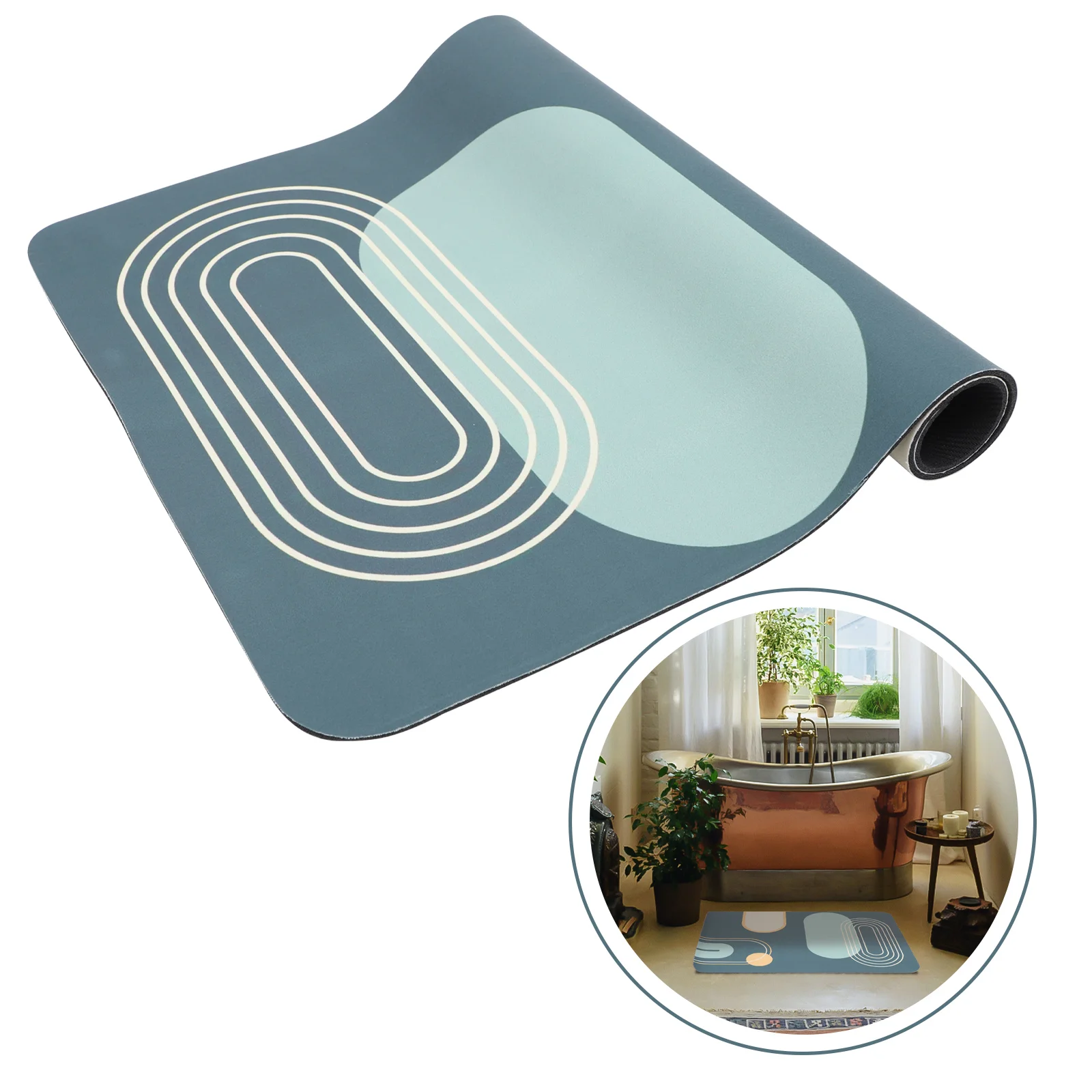 

Diatom Mud Absorbent Cushion Bathroom Door Mat Non-slip Floor Mat Home Supplies