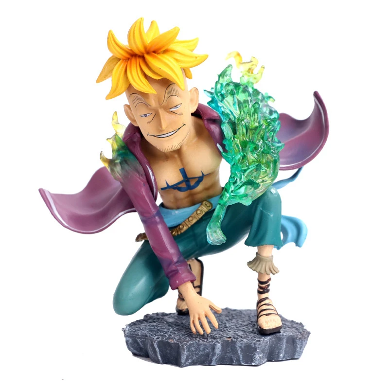 

One Piece GK Marco The Phoenix Q Version Anime Action Figure Model 13cm PVC Statue Collection Toys Desktop Decoration Figma