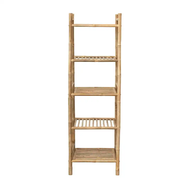 

Bamboo 5-Tier Shelf, KD Large Capacity Storage