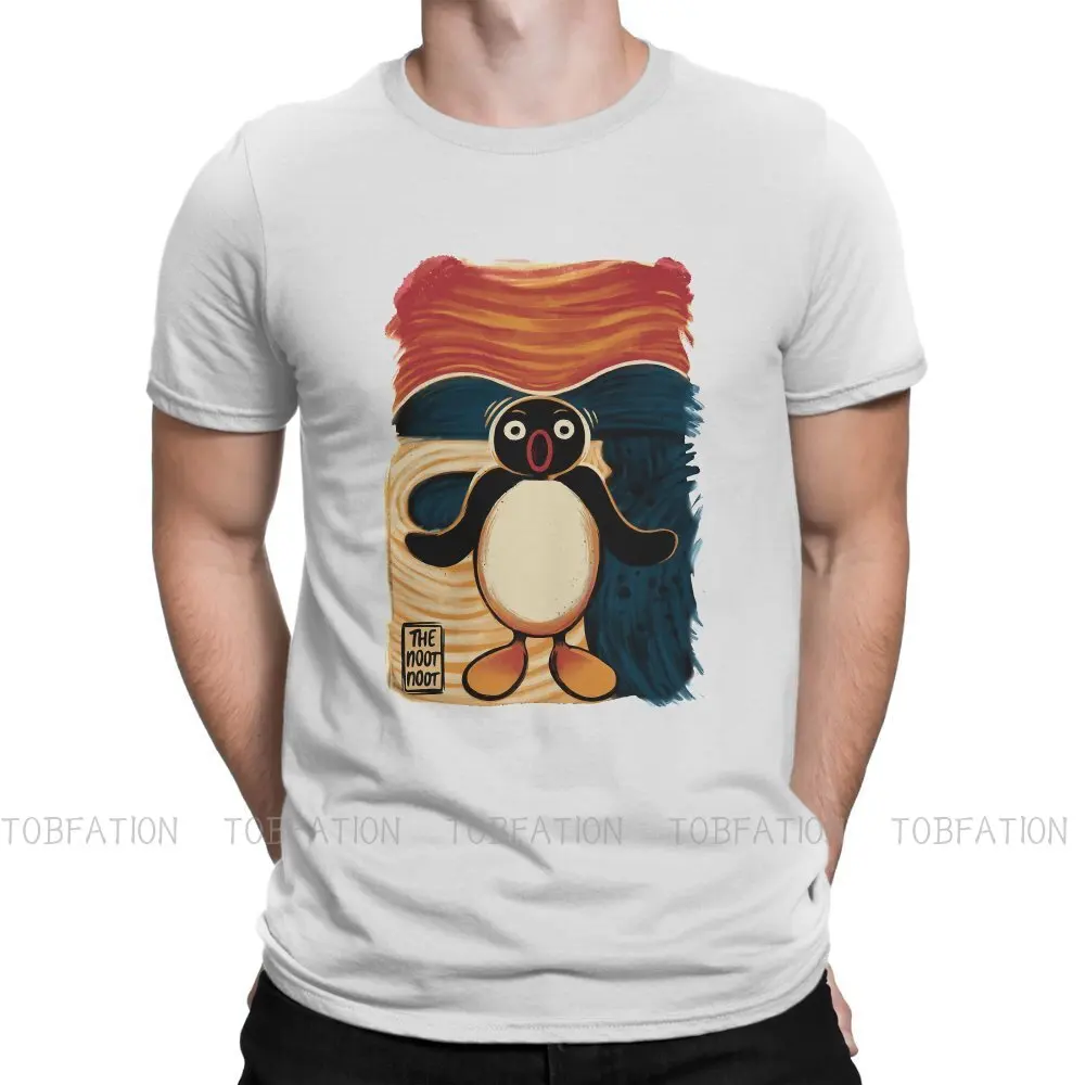 

Double-sided Printing Pingu Noot Pinga Penguin TV Original TShirts Noot Scream Distinctive Homme T Shirt Funny Tops 6XL