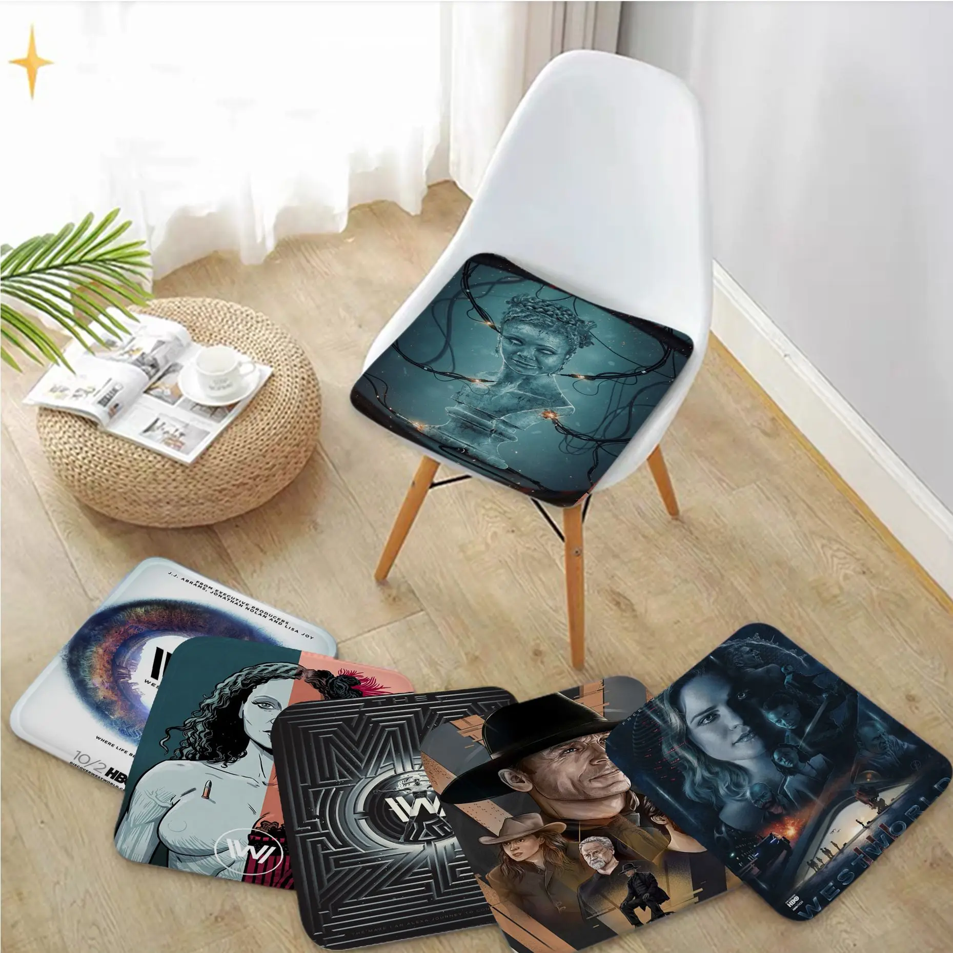 

Westworld Four Seasons Chair Cushion Soft Office Car Seat Comfort Breathable 45x45cm Chair Mat Pad