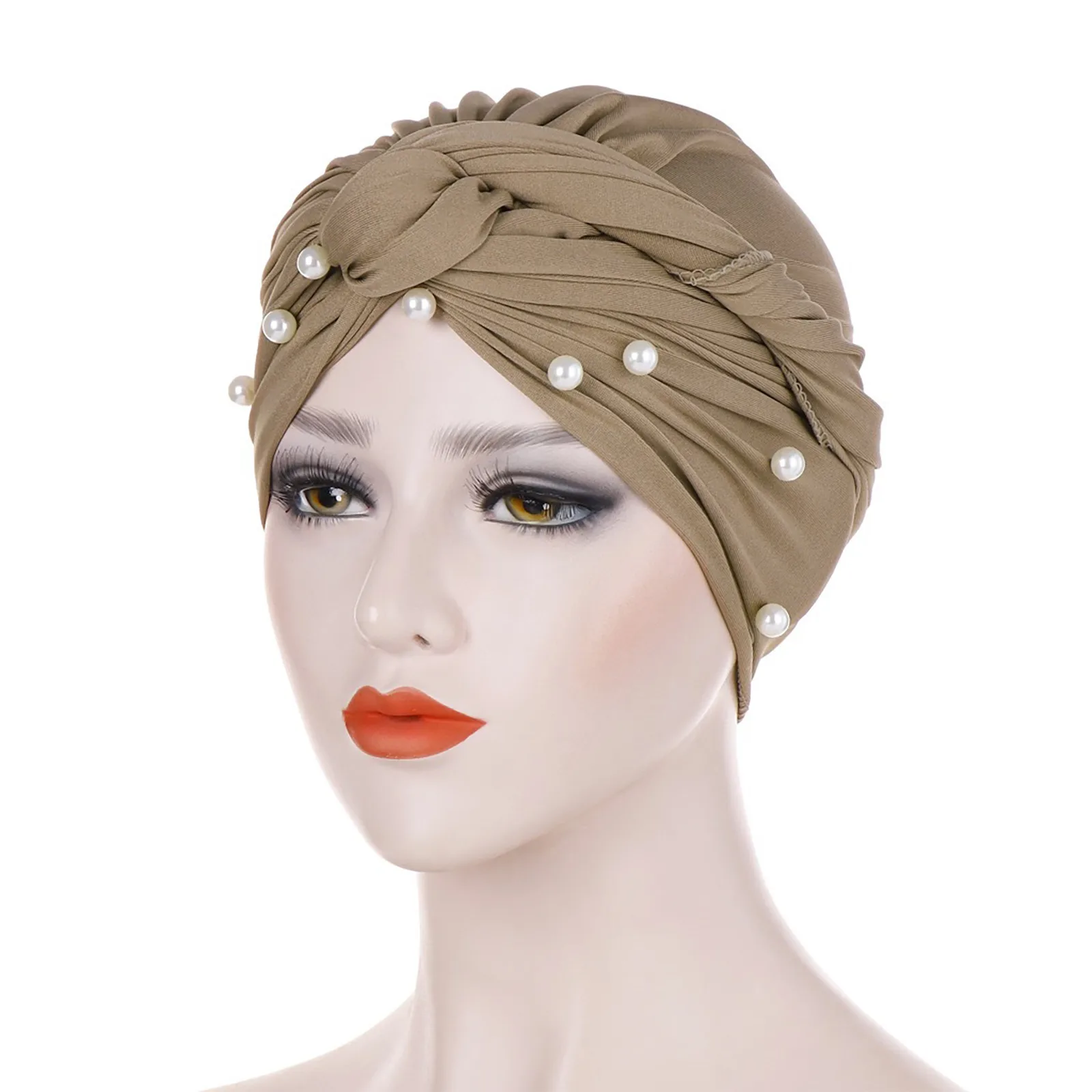 

Women Muslim Stretch Turban Hat Chemo Cap Hair Loss Head Scarf Wrap Cap Foulard Musulmane Pour Femmes Muslim Women's Hijabs