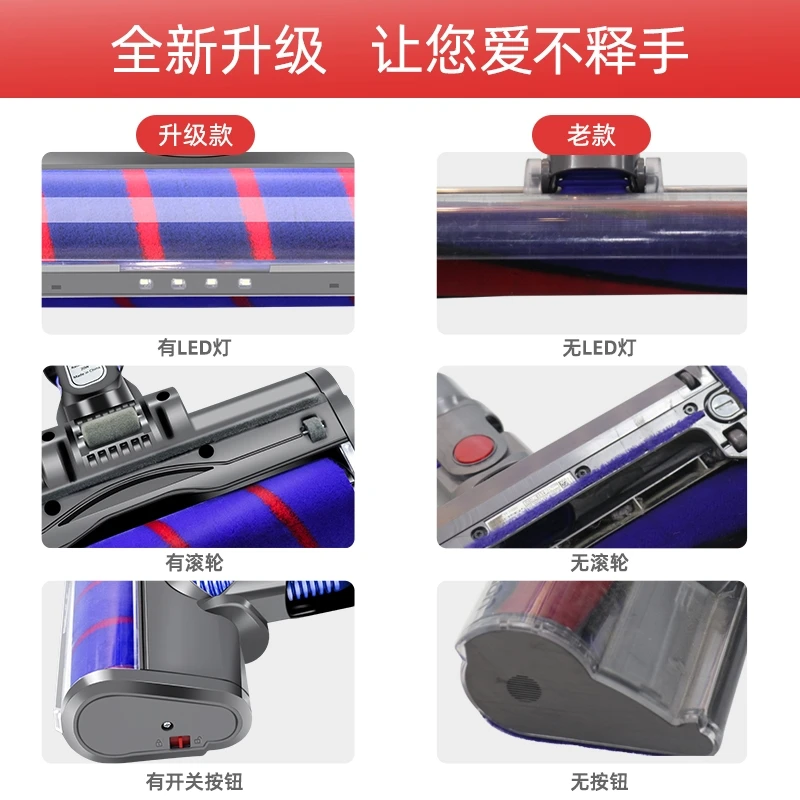 Подходит для пылесоса всасывающая головка V6V7V8V10V11 мягкая бархатная