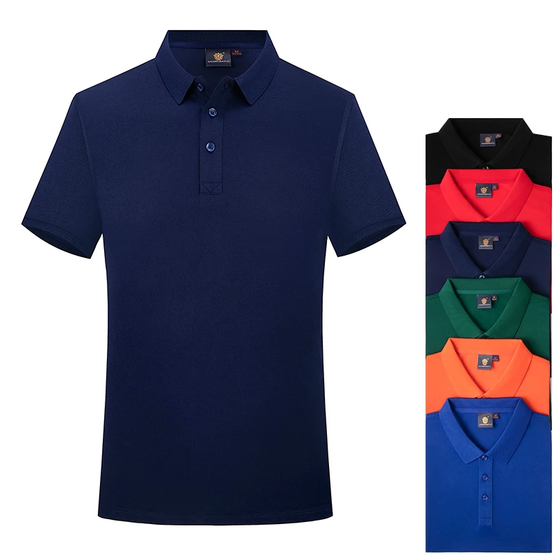 

Custom embroidered T-shirt polo shirt work clothes T-shirt printed LOGO word advertising culture polo shirt custom work clothes