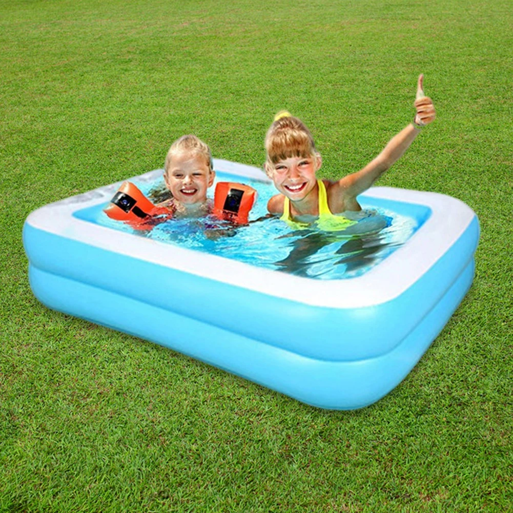 

128cm/ 155cm Inflatable Swimming Pool Thickened Full-sized Wear-resistant Above Ground Pool Children Summer Swimming Pool Toys