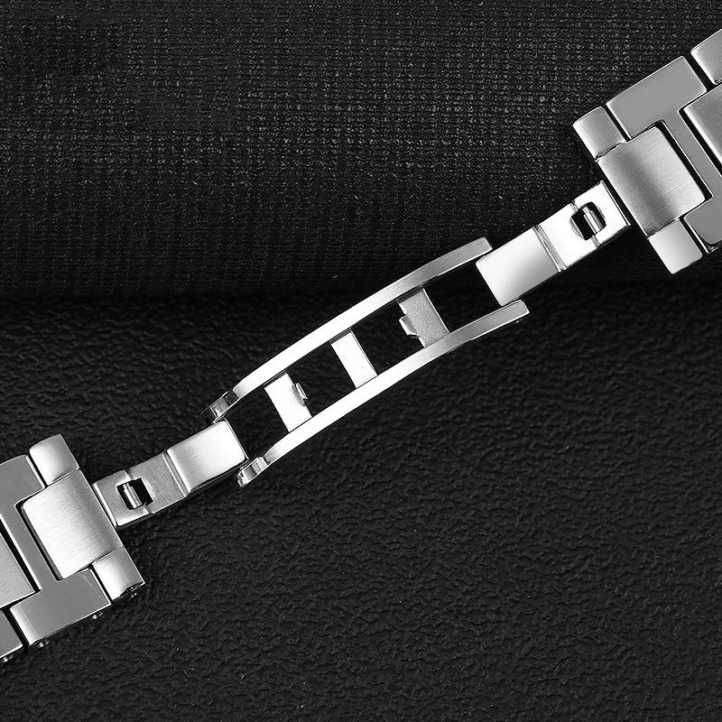 High quality stainless steel strap for cartier Ronde tank solo London men's and women's strap accessories 20mm 22mm watch strap