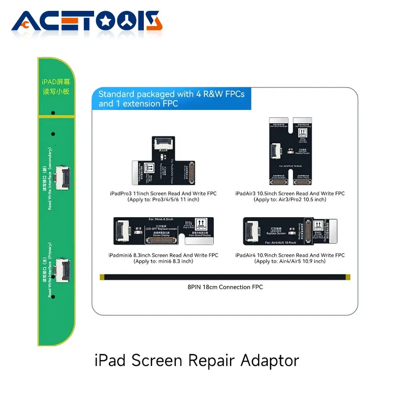 Адаптер для ремонта экрана IPad JC V1SE V1SPro решает коды замена карандаша диагональные