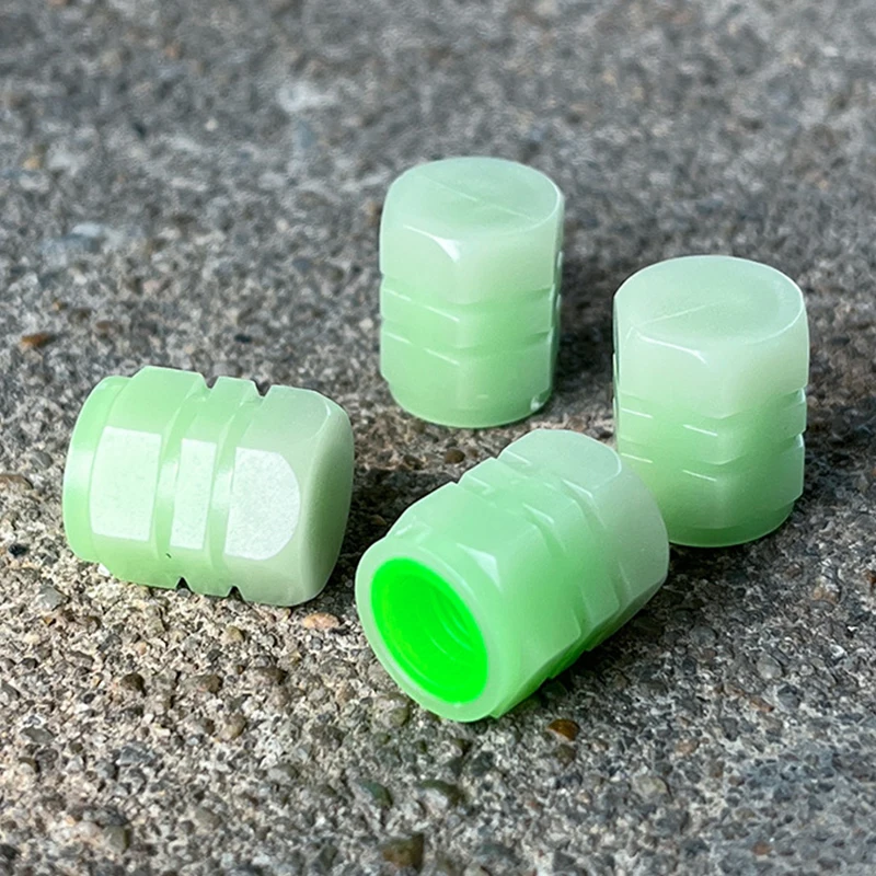 

4pc Luminous Car Wheel Tire Valve Caps Fluorescent Decoration Accessories For Lada VESTA Niva Kalina Priora Granta Largus SAMARA