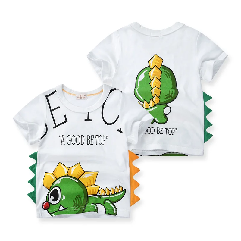 

Boys Cartoon Dinosaurs Print T-shirts Kids Clothes T Shirt for Boy Children Summer Short Sleeve Cotton Tops Clothing