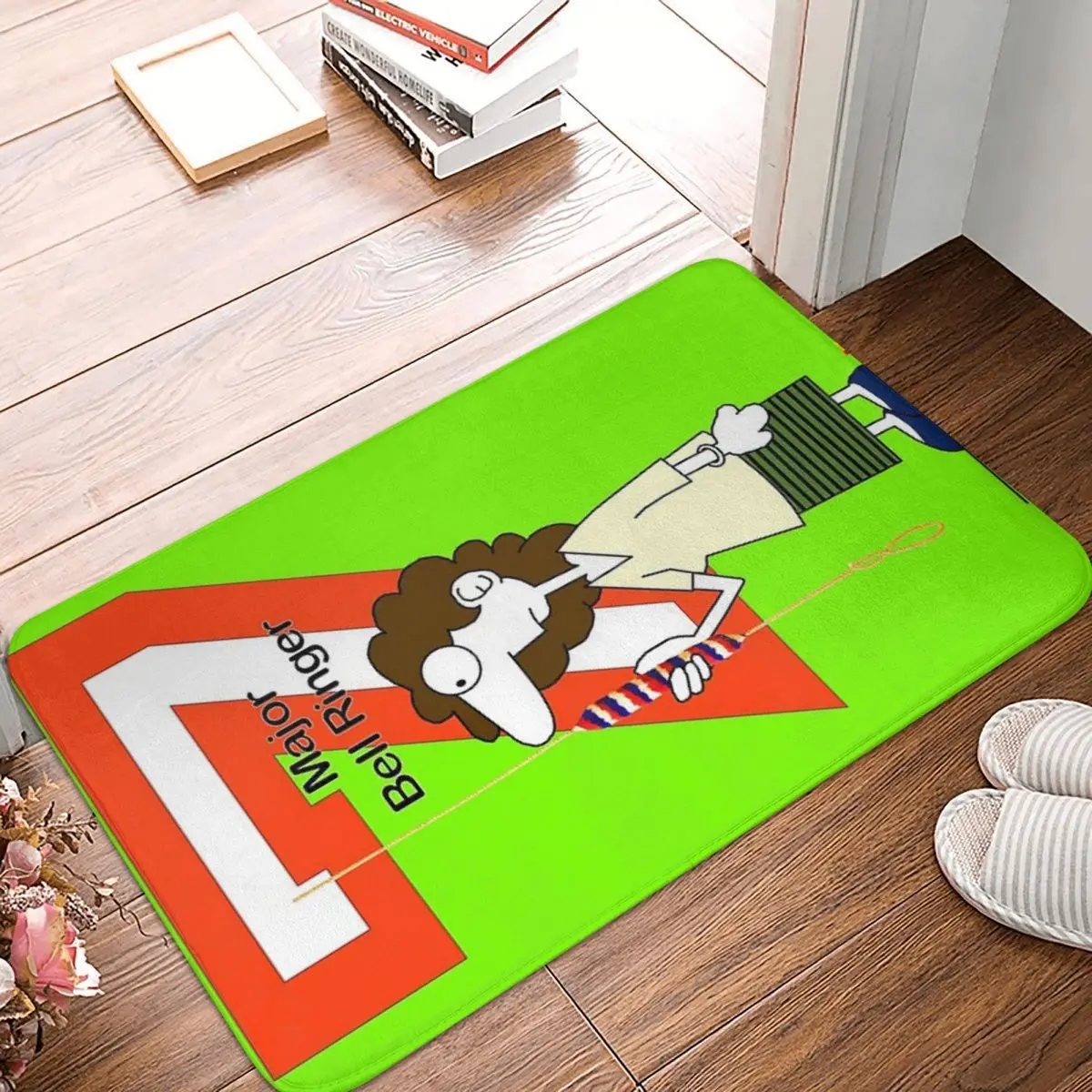 

Bell Ringing Major Carpet, Polyester Floor Mats Retro Doorway Outdoor Birthday Gifts Mats Customizable